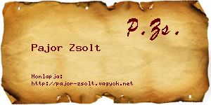Pajor Zsolt névjegykártya